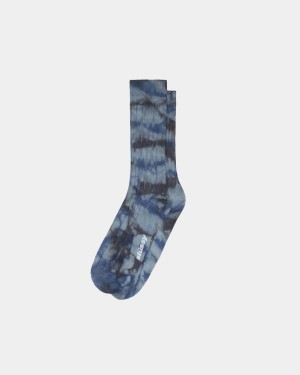 Stussy Multi Dyed Ribbed Socks Grey/Blue | Israel-53619