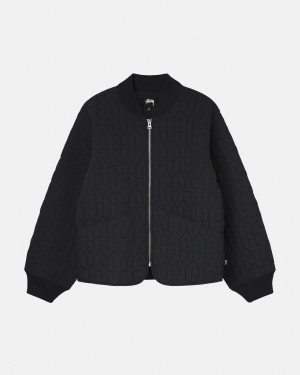 Stussy S Quilted Liner Jackets Black | Israel-53648